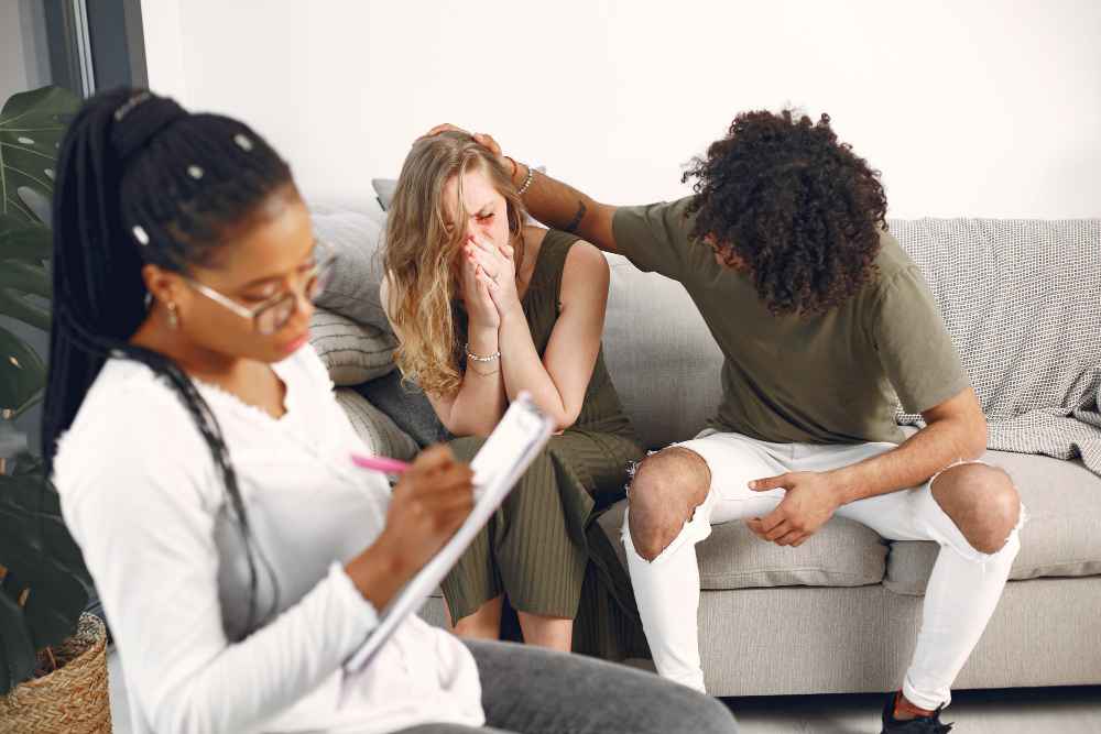 A comforting environment to discuss overcoming depression and improving emotional balance.